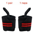 1 Pair Wristband Wrist Support Straps Extra StrengthWeight Lifting Gym Training Wrist Brace Straps Wraps Crossfit Powerlifting