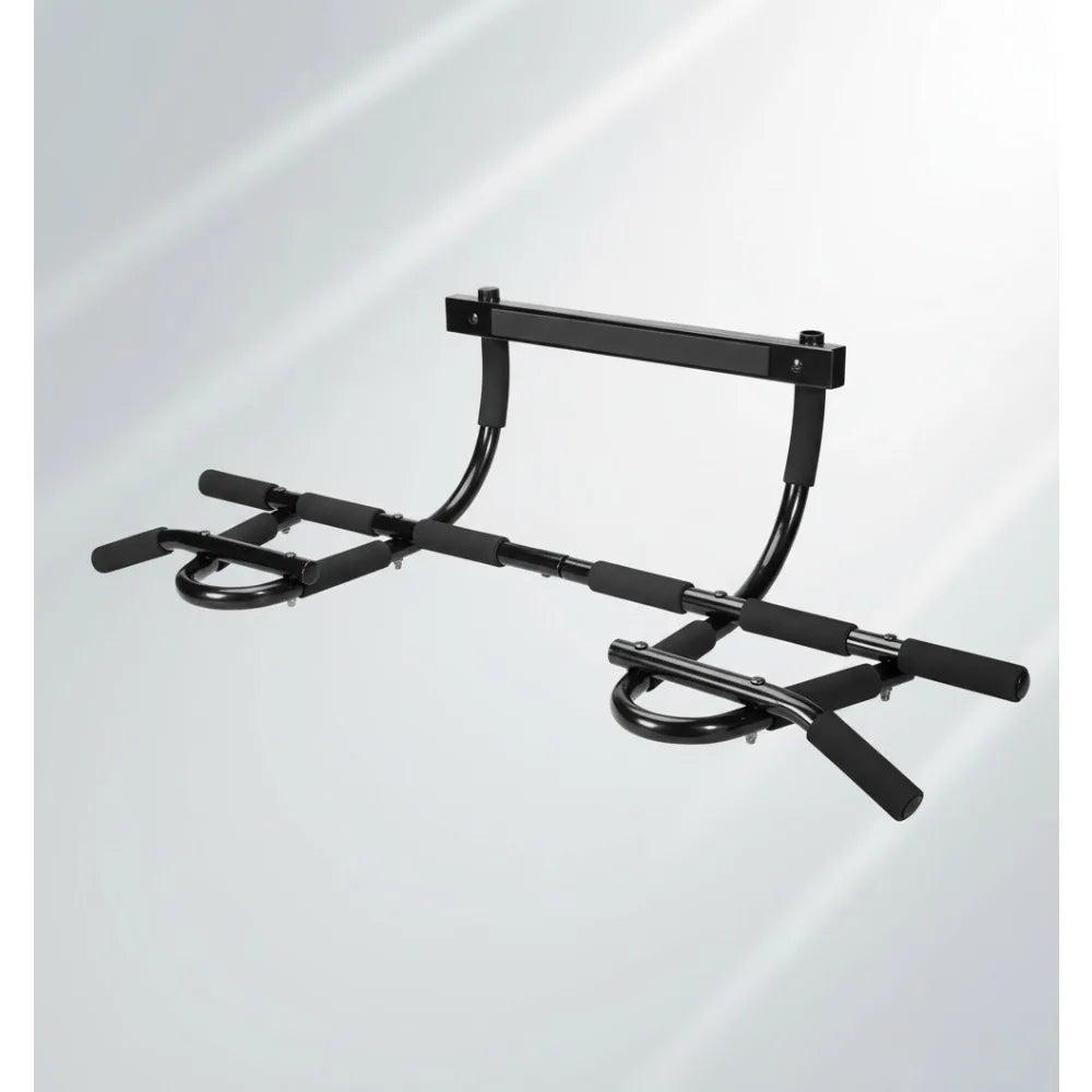 8-Grip Door Frame Pull Up Bar - 300lb Capacity Steel Home Gym Equipment for Full Body Workouts