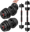 Adjustable Dumbbells, 30/40/55/60/70/80/90lbs Free Weight Set with Connector,2 or 3 in 1 Dumbbells Used as Barbell, Kettlebells