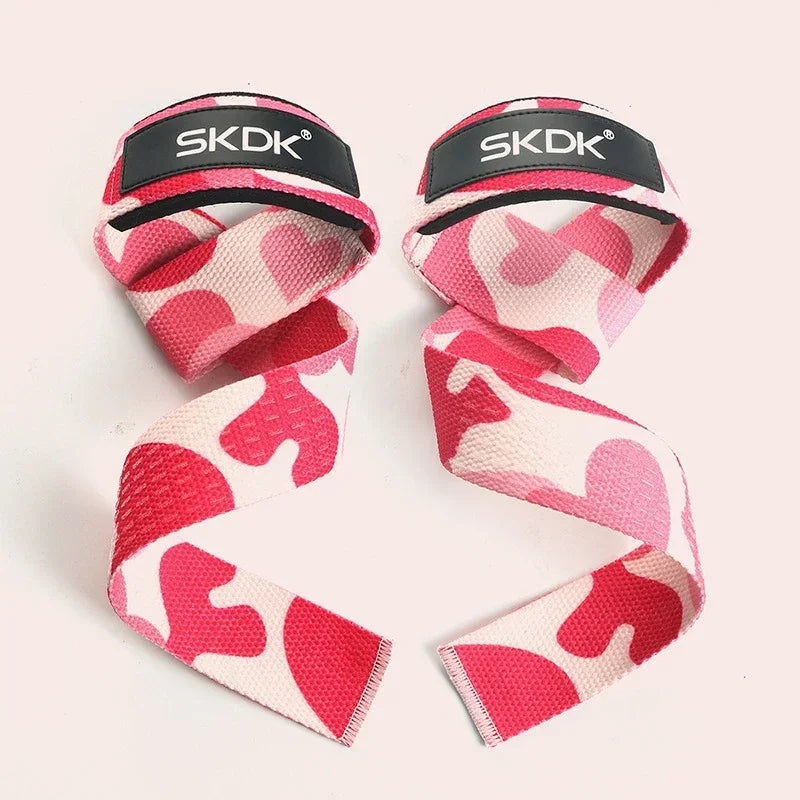 2Pcs Weightlifting Wrist Straps Strength Training Adjustable Non-slip Gym Fitness Lifting Strap Wrist Support Sports Grip Band