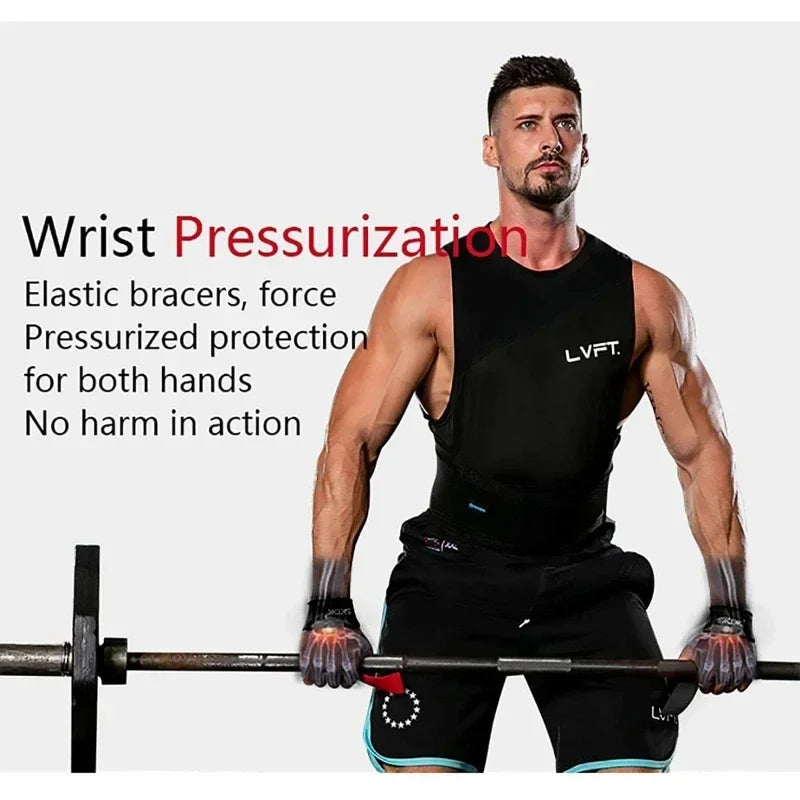 2Pcs Weightlifting Wrist Straps Strength Training Adjustable Non-slip Gym Fitness Lifting Strap Wrist Support Sports Grip Band